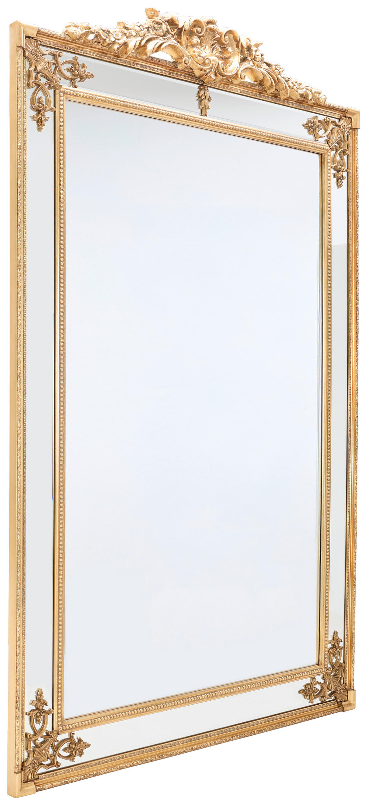 WANDSPIEGEL 154/236/9 cm    in  - Goldfarben, Design, Glas/Holz (154/236/9cm) - Novel