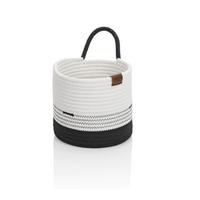 UNIVERSALKORB  18/17 cm - Schwarz/Weiß, Basics, Textil (18/17cm) - Kela