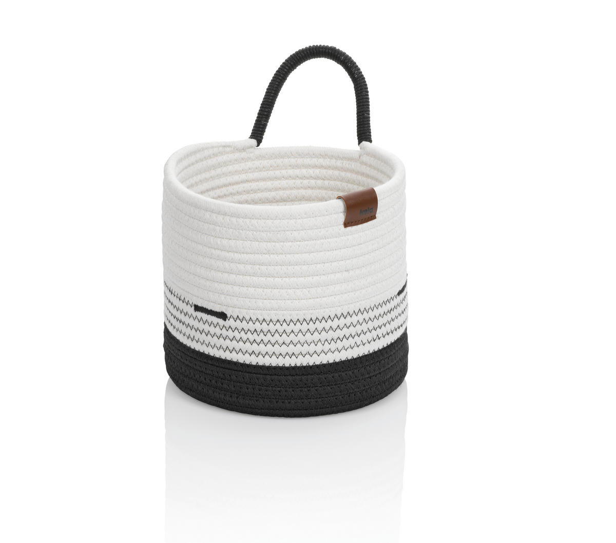 UNIVERSALKORB  18/17 cm - Schwarz/Weiß, Basics, Textil (18/17cm) - Kela