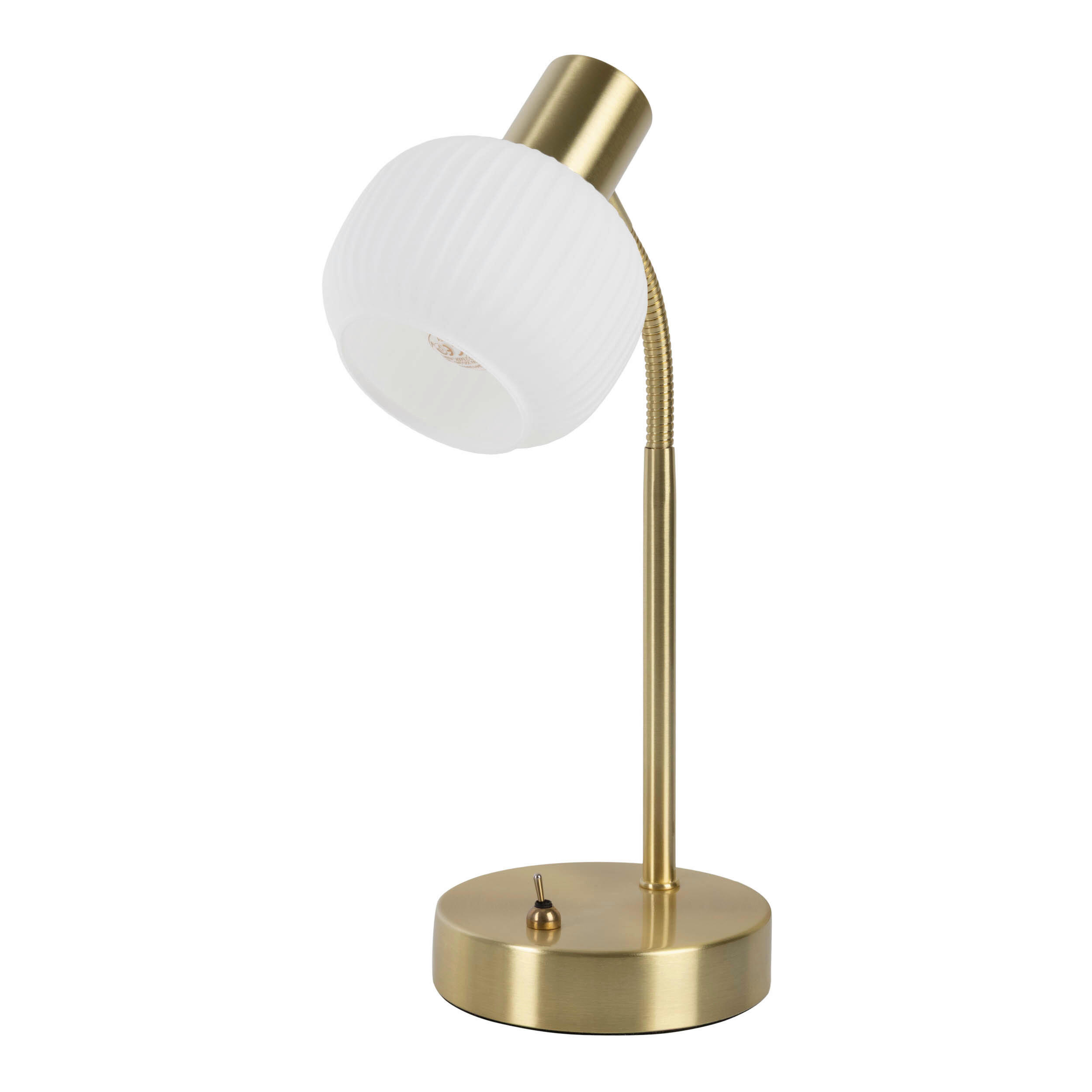 TISCHLEUCHTE 12/36,5 cm   - Weiß, LIFESTYLE, Glas/Metall (12/36,5cm) - Näve