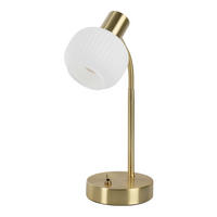 TISCHLEUCHTE 12/36,5 cm   - Weiß, LIFESTYLE, Glas/Metall (12/36,5cm) - Näve