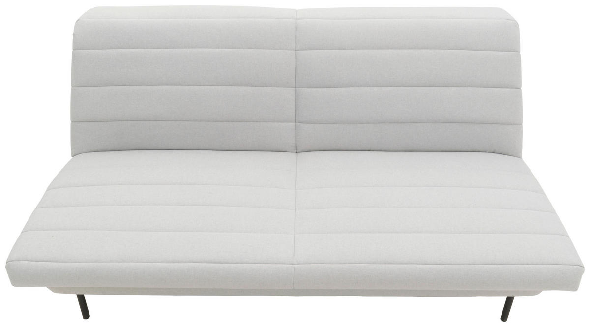 2-SITZER-SOFA Silberfarben  - Silberfarben/Schwarz, Design, Textil/Metall (185/92/103cm) - LOOKS by W.Joop