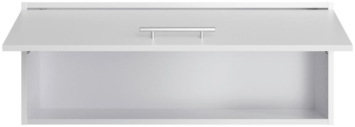 ECKKÜCHE 270/200 cm  in Weiß  - Edelstahlfarben/Anthrazit, Basics, Holzwerkstoff/Metall (270/200cm) - Optifit