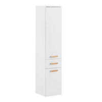 HOCHSCHRANK 32,7/160,1/35,3 cm  - Eichefarben/Silberfarben, KONVENTIONELL, Holz/Holzwerkstoff (32,7/160,1/35,3cm) - Stylife