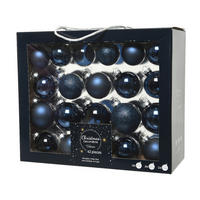CHRISTBAUMKUGEL  - Blau, Lifestyle, Glas (7,00/7,00/7,00cm)