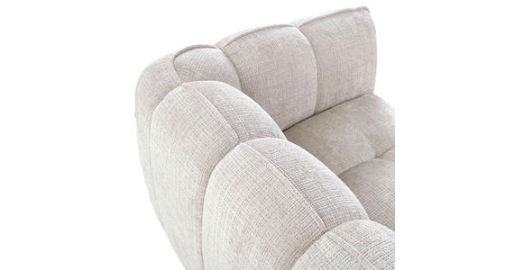 ECKSOFA in Chenille Creme  172/272 cm  - Creme/Schwarz, KONVENTIONELL, Kunststoff/Textil (172/272cm) - Carryhome