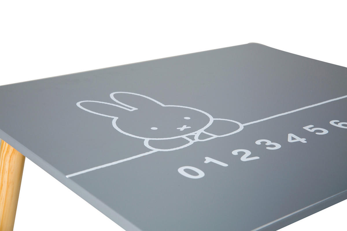 KINDERSITZGRUPPE MIFFY Weiß, Dunkelgrau  - Dunkelgrau/Weiß, Basics, Holz/Holzwerkstoff - Roba