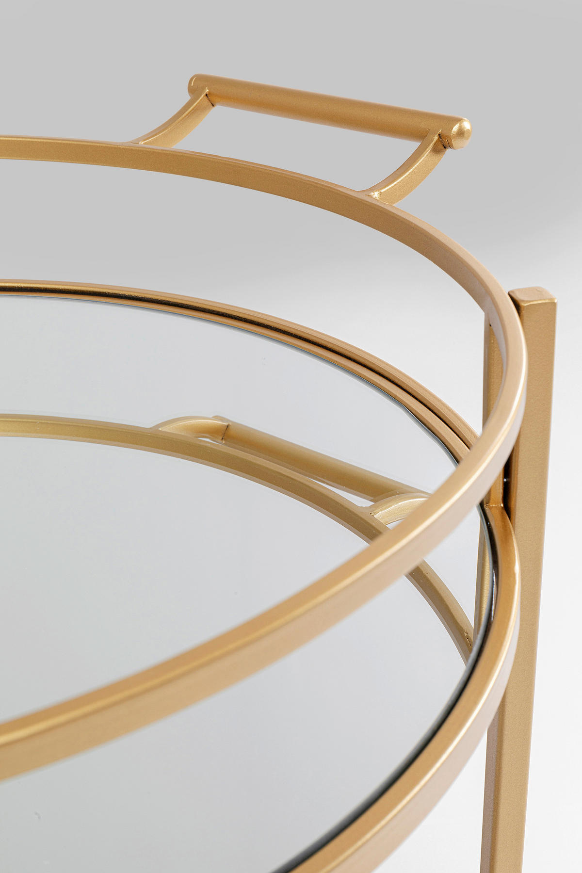 SERVIERWAGEN Messingfarben  - Messingfarben, Design, Glas/Kunststoff (57/47,5/78cm) - Kare-Design