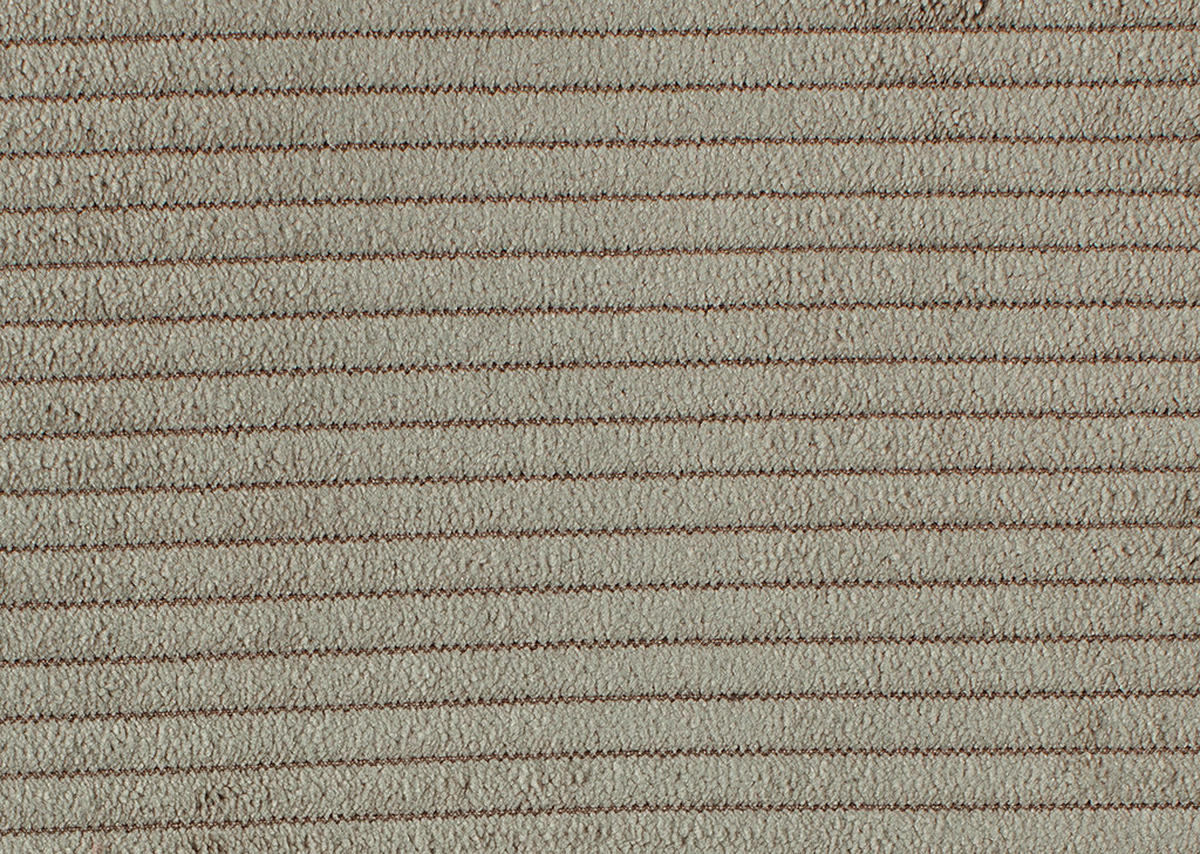 ECKSOFA in Feincord Taupe  174/302 cm  - Taupe/Schwarz, Design, Kunststoff/Textil (174/302cm) - Beldomo Style