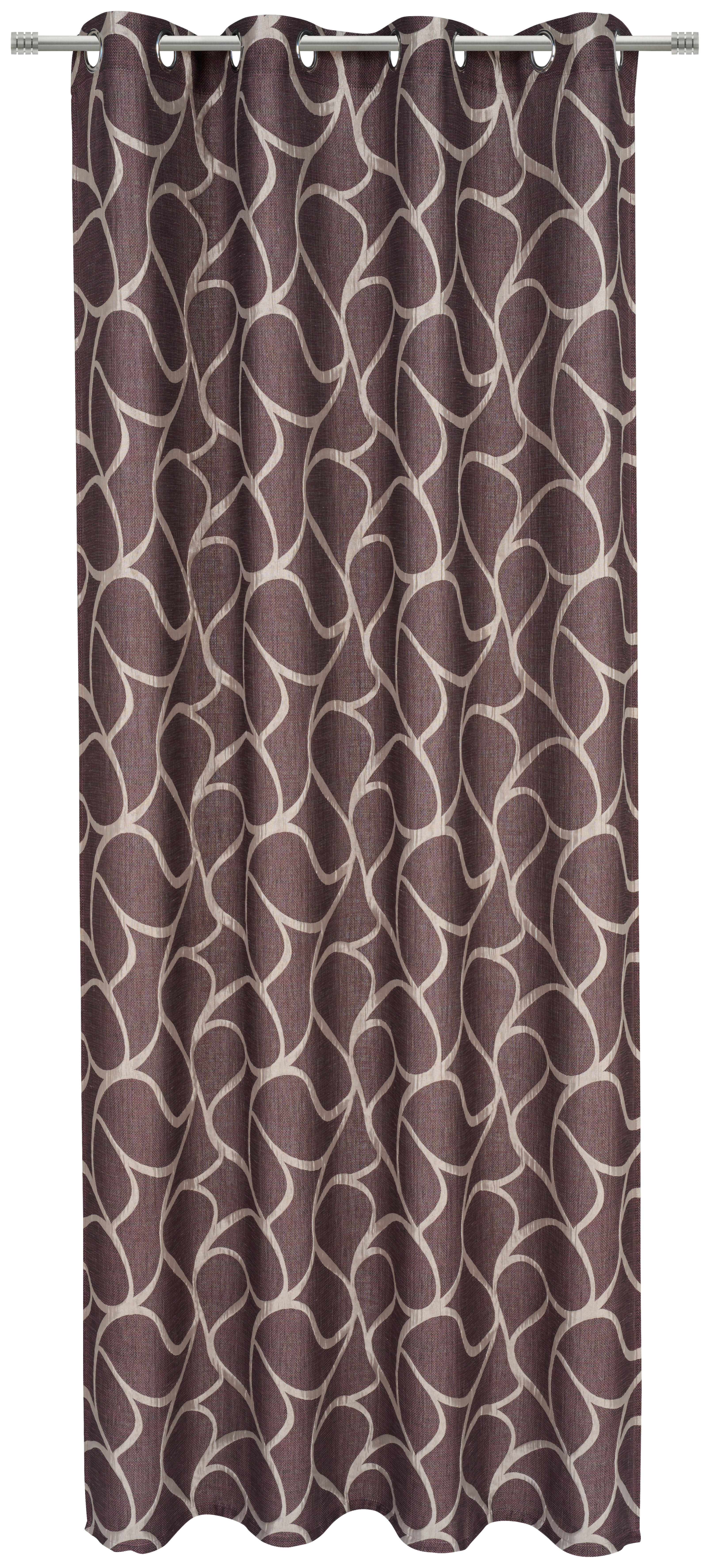 ÖSENSCHAL blickdicht 140/245 cm   - Aubergine, Design, Textil (140/245cm) - Esposa