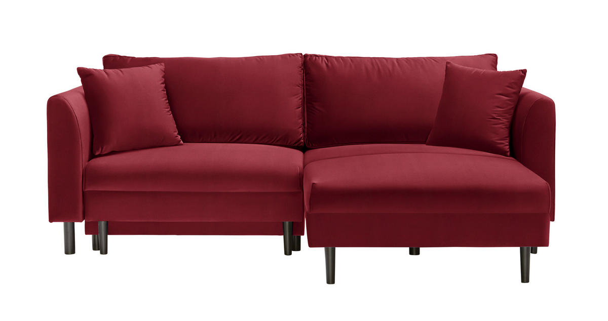 ECKSOFA Rot Velours von TI'ME