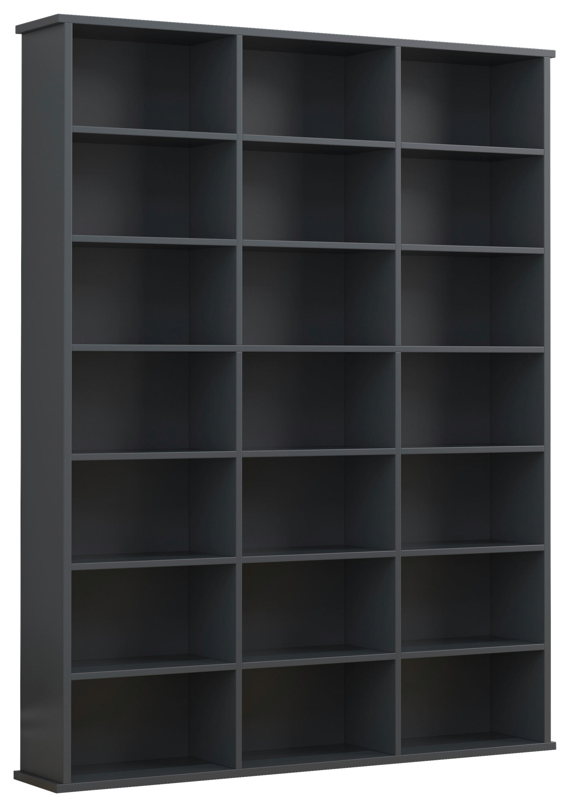 STANDREGAL Anthrazit  - Anthrazit, Design, Holzwerkstoff (105/136/19cm) - MID.YOU