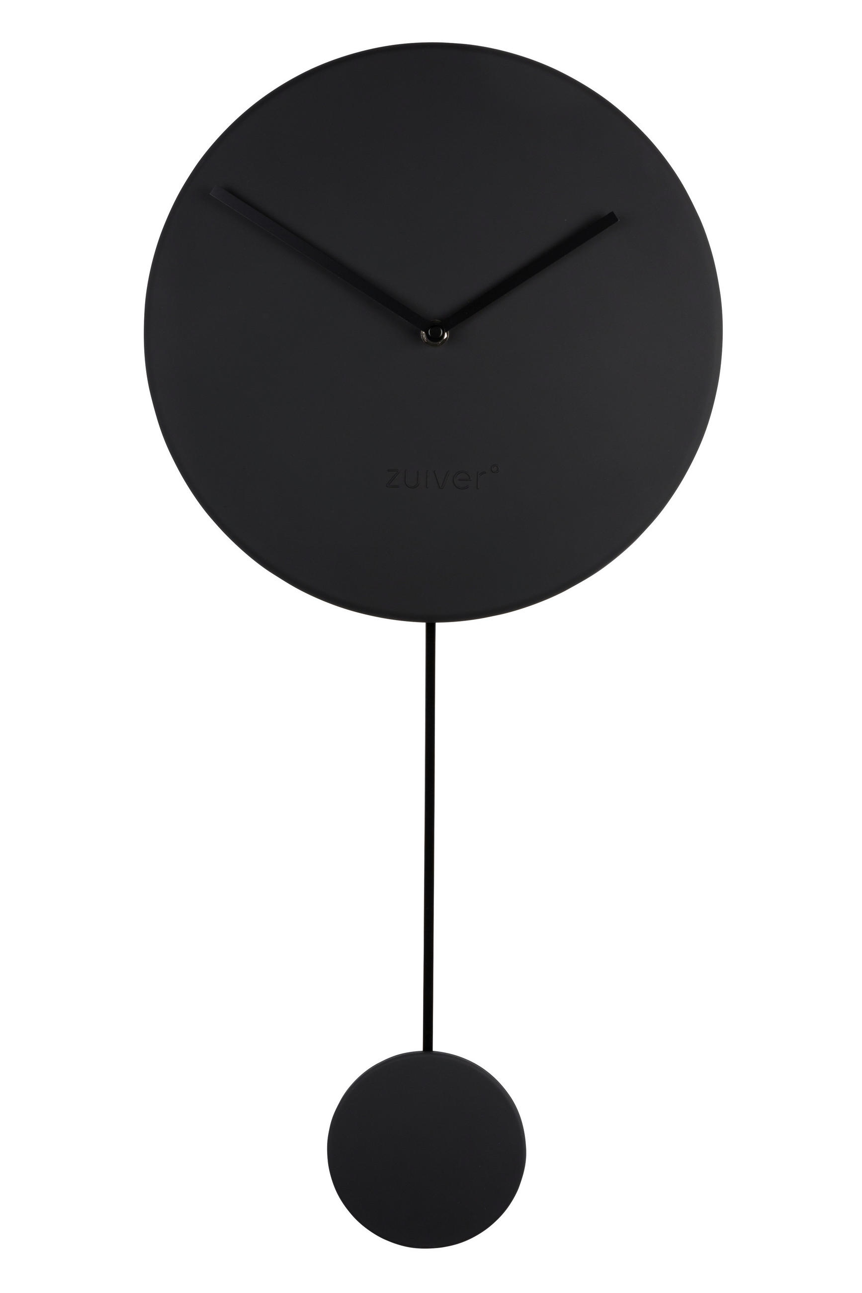 UHR Schwarz 30/63/4 cm  - Schwarz, Basics, Kunststoff (30/63/4cm) - Zuiver