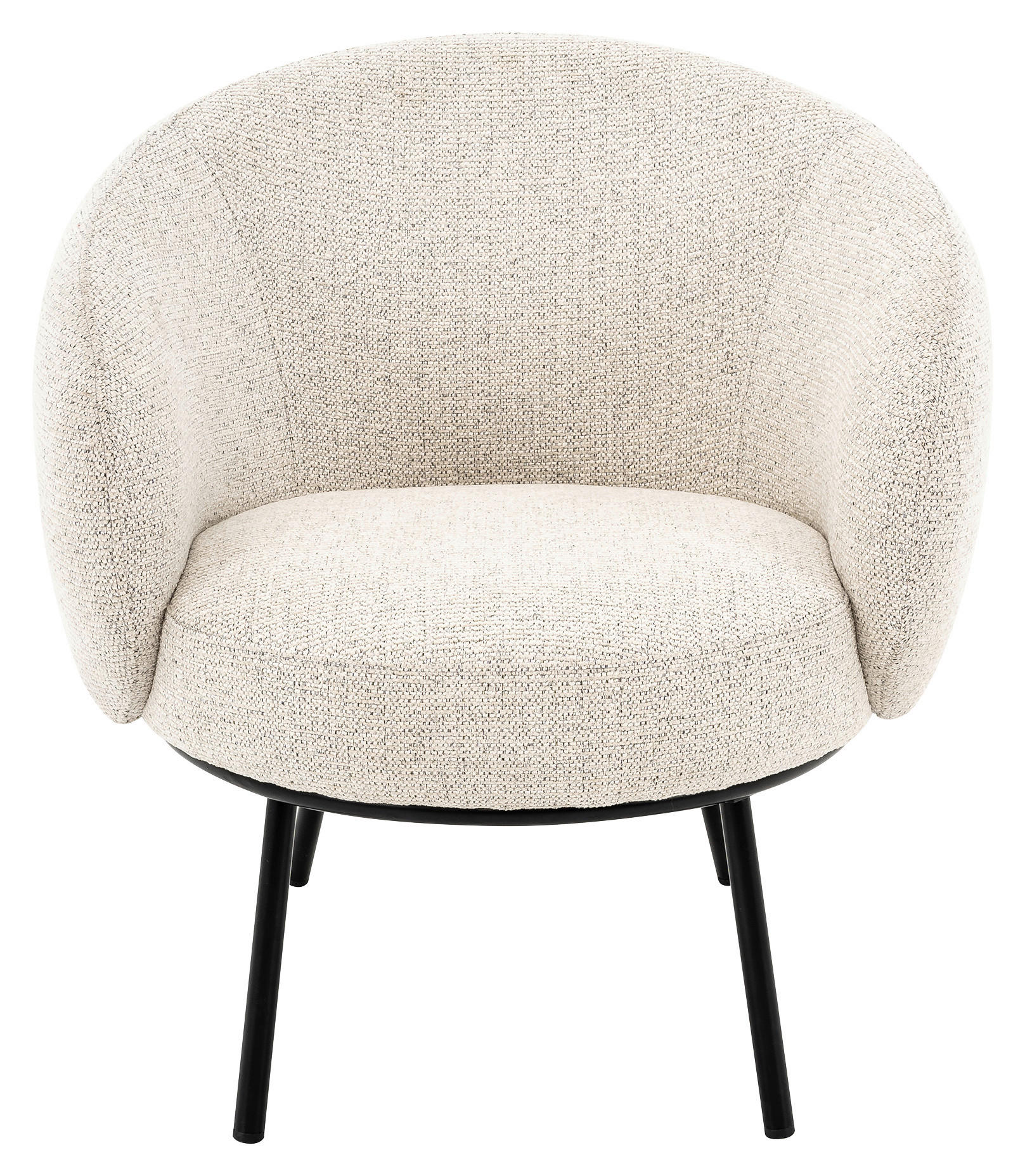 DESIGNFÅTÖLJ i metall, textil svart, ljusgrå  - ljusgrå/svart, Design, metall/textil (78/79/74cm) - Lomoco