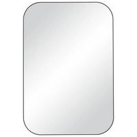 ZIDNO OGLEDALO  58,5/87,5/2,5 cm     - crna, Dizajnerski, staklo/metal (58,5/87,5/2,5cm) - Xora