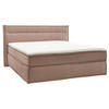 BOXSPRINGBETT 180/200 cm  in Hellbraun  - Hellbraun/Schwarz, Design, Textil (180/200cm) - Musterring