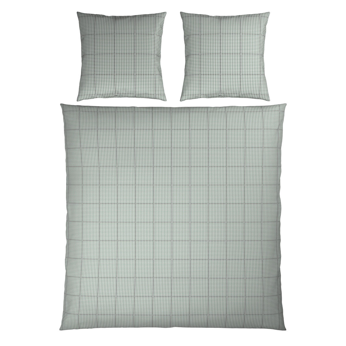 BETTWÄSCHE 3-teilig Satin 200/200 cm  - Salbeigrün, Textil (200/200cm) - Bio:Vio