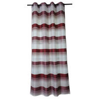 ÖSENSCHAL halbtransparent 140/245 cm   - Bordeaux/Weiß, Basics, Textil (140/245cm)