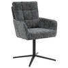 KAROSSZÉK szürke, fekete  - fekete/szürke, Design, textil/fém (61/91,5/66cm) - Stylife