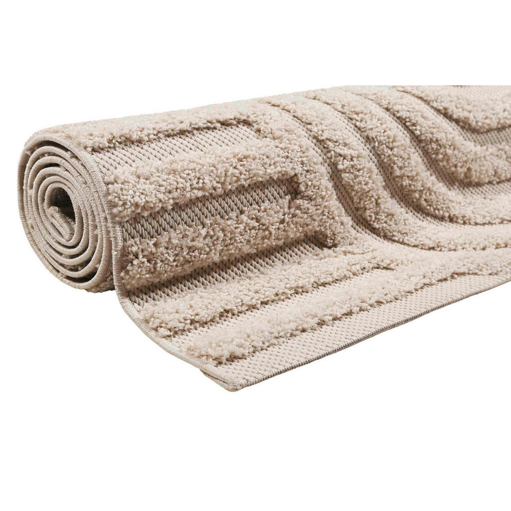 Thumbnail - Esprit Outdoorteppich Miles, Creme, Textil, Uni, rechteckig, 200x290 cm, Textiles Vertrauen - Oeko-Tex®, für Fußbodenhei...