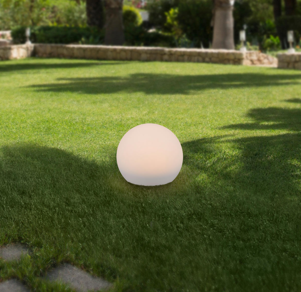 SOLARLEUCHTE 20 cm  - Weiß, Trend, Kunststoff (20cm) - Ambia Garden
