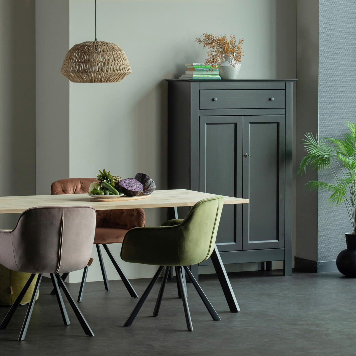 TISCHGESTELL in Metall   - Schwarz, MODERN, Metall (79/72/10cm) - Livetastic