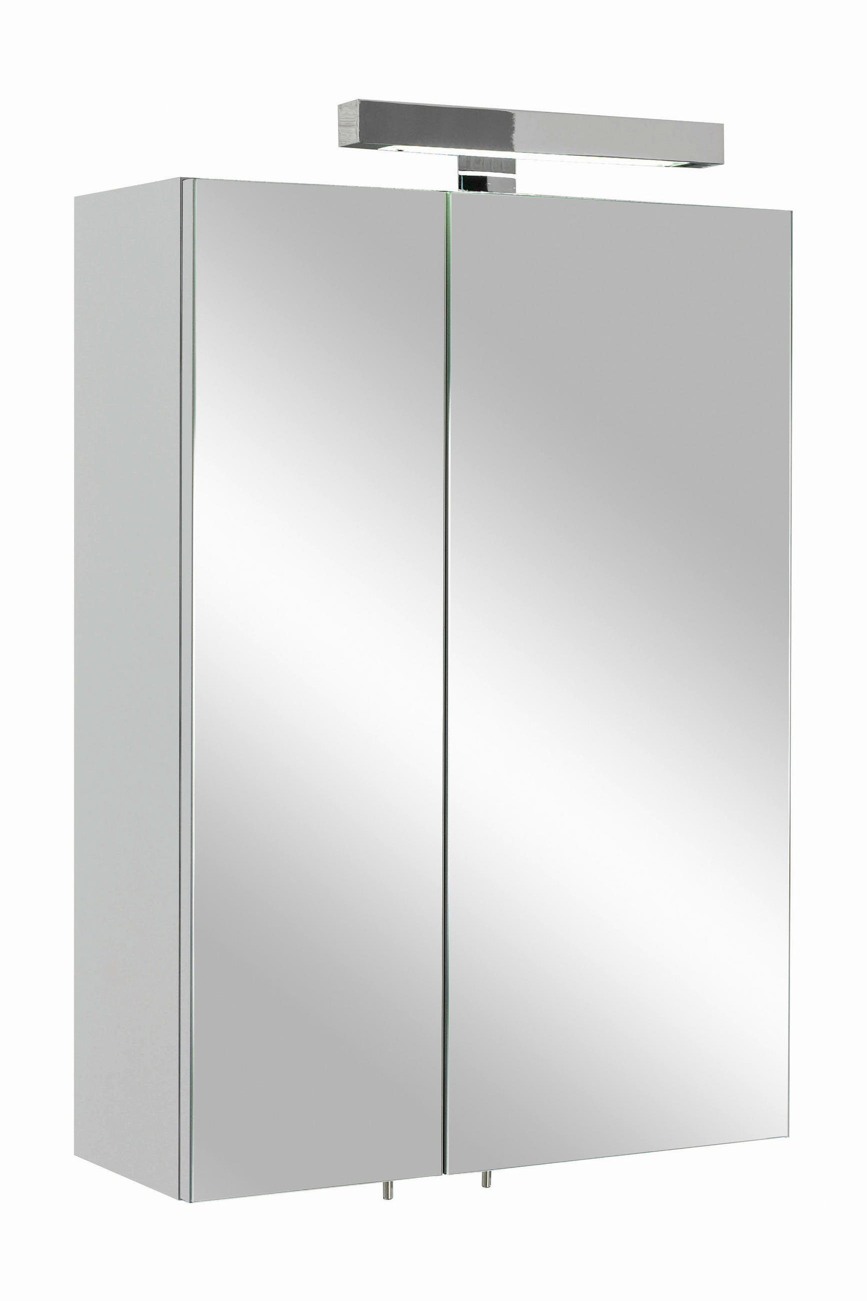 ZRCADLOVÁ SKŘÍŇKA, bílá, 50/70/20 cm  - bílá, Konvenční, kompozitní dřevo/sklo (50/70/20cm) - Xora