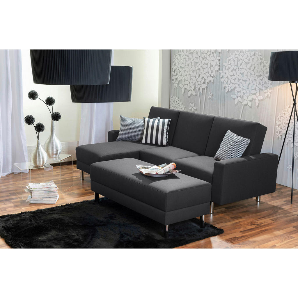 Thumbnail - Max Winzer Eckschlafsofa, Graphit, Textil, 3-Sitzer, Füllung: Polyetherschaumkern, 230x152 cm, Goldenes M, Made in Europ...