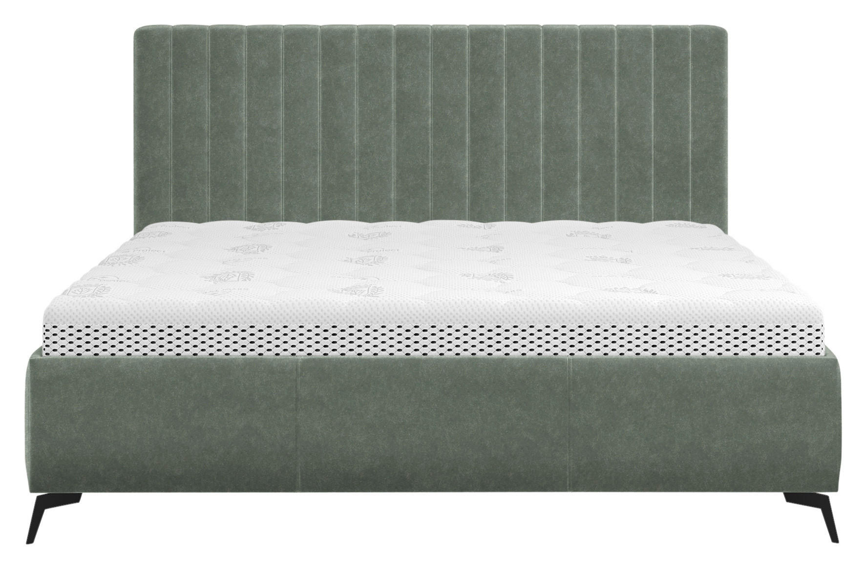 POLSTERBETT 160/200 cm,  in Grau, gepolstertes Kopfteil, Lattenrost, Bettkasten,  - Schwarz/Grau, KONVENTIONELL, Holz/Textil (160/200cm) - Boxxx