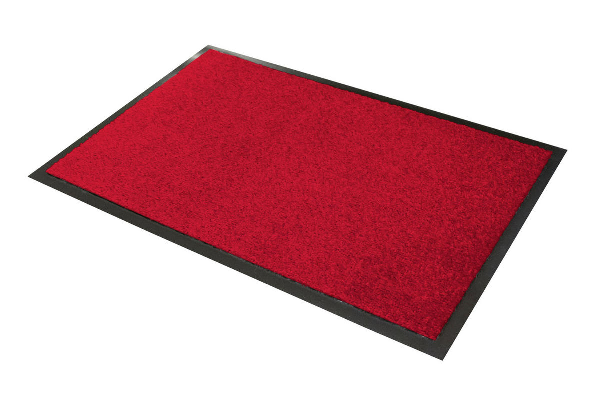 SCHMUTZFANGMATTE - Rot, Basics, Kunststoff/Textil (60/80cm)