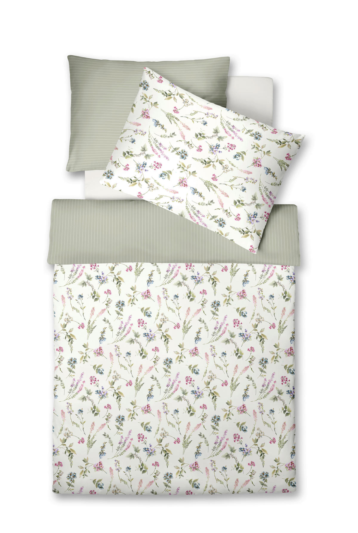 POSTELJINA 140/200 cm  LUXURY  - svijetlo ružičasta/bijela, Konvencionalno, tekstil (140/200cm) - Fleuresse