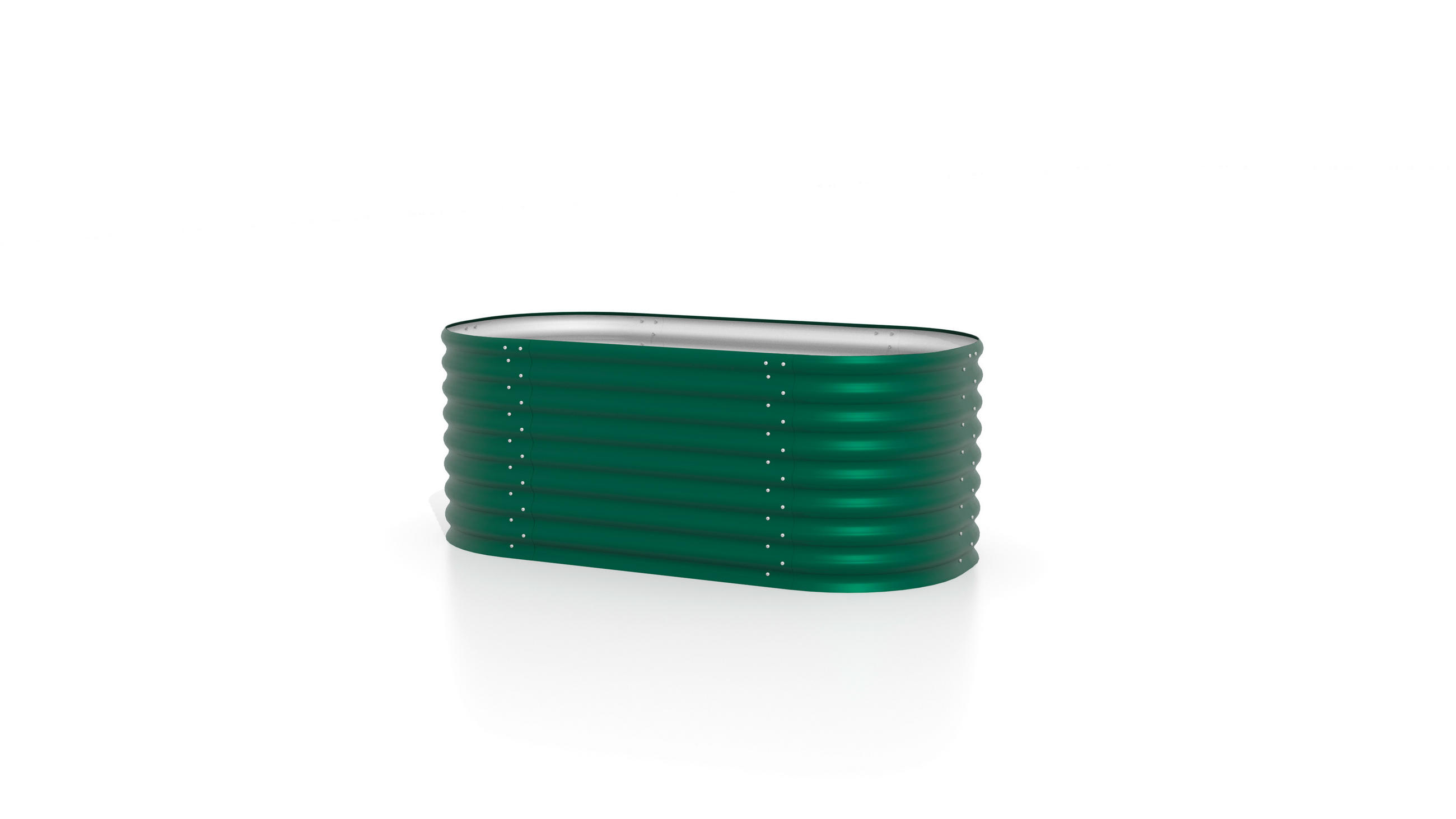 Hochbeet Vita 82,1x63x162,1 cm Oval, Dunkelgrün