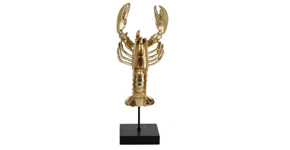DEKOHUMMER - Goldfarben/Schwarz, LIFESTYLE, Holzwerkstoff/Kunststoff (15/42/13,5cm) - Ambia Home