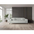 3-SITZER-SOFA  in Webstoff Naturfarben  - Schwarz/Naturfarben, KONVENTIONELL, Textil/Metall (240/80/113cm) - Carryhome