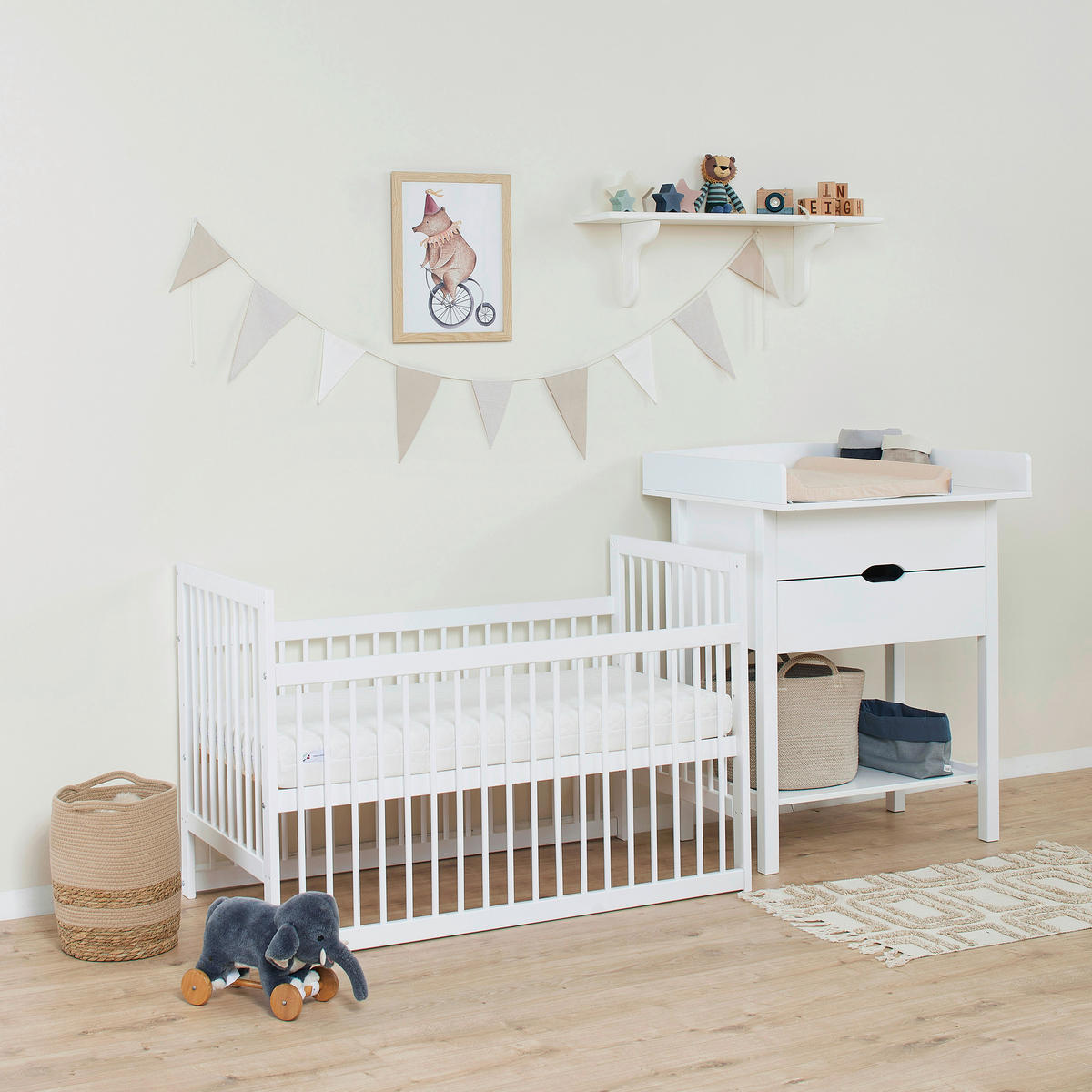 WICKELKOMMODE 79/103,5/68 cm  - Weiß, MODERN, Holz/Holzwerkstoff (79/103,5/68cm) - MID.YOU