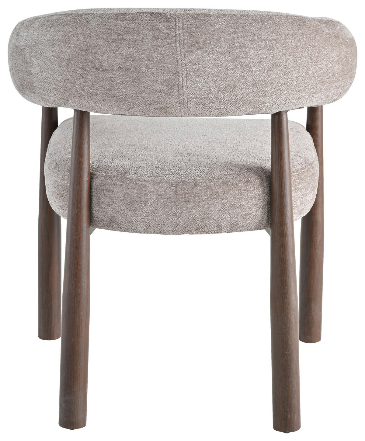 ARMLEHNSTUHL   Webstoff  Beige, Walnussfarben  - Beige/Walnussfarben, MODERN, Textil/Metall (61/75/61cm) - Livetastic