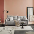 SCHLAFSOFA  in Chenille Hellgrau  - Buchefarben/Hellgrau, Design, Holz/Textil (217/97/101cm) - Carryhome