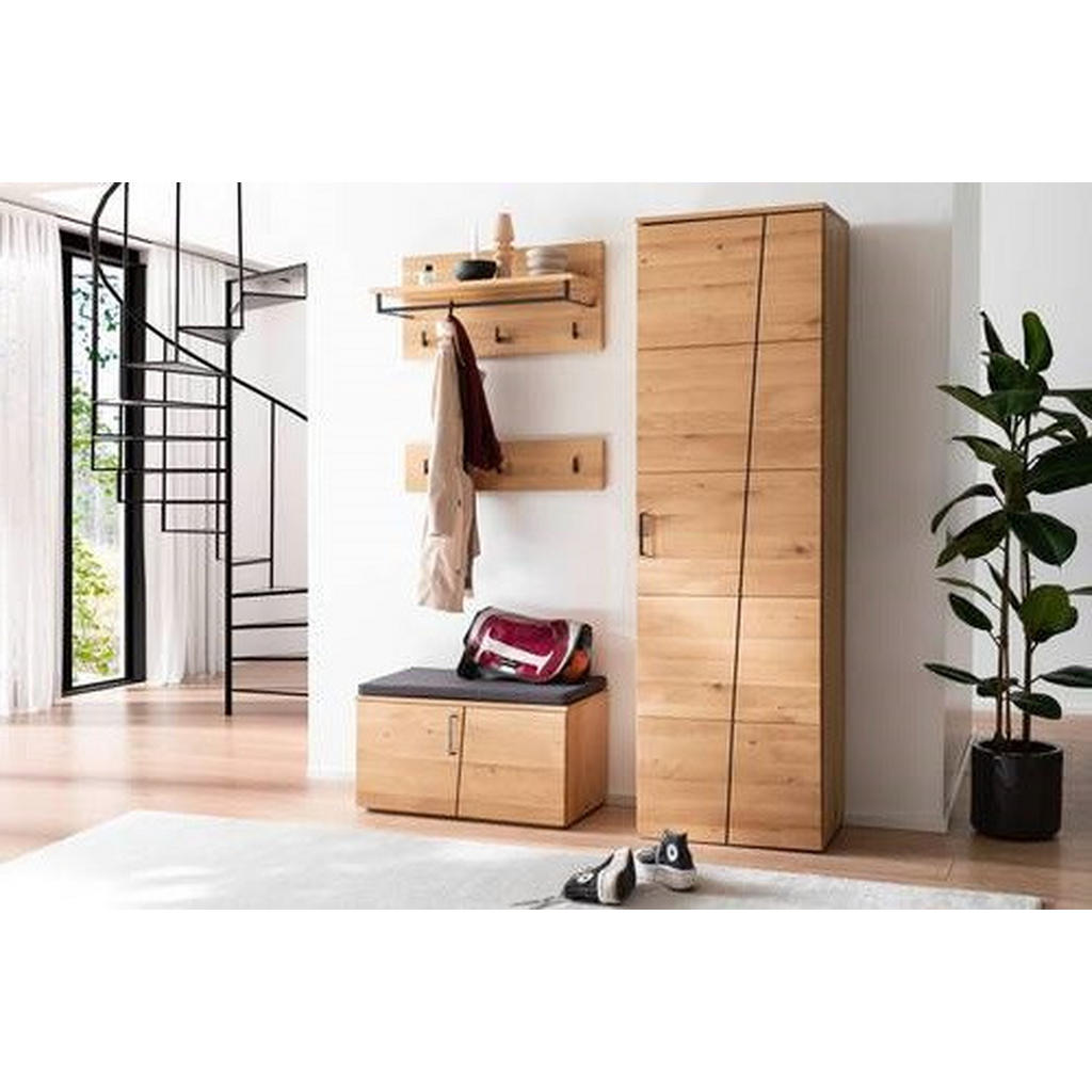 Thumbnail - Xxxl Garderobenschrank, Eiche, Holzwerkstoff, Asteiche, furniert, massiv, 2 Fächer, 60x198x40 cm, Typenauswahl, Holzmöbe...