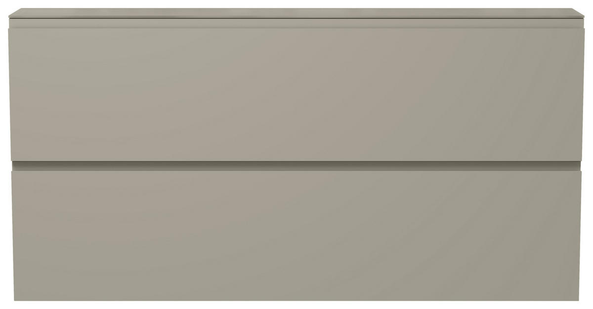 GARDEROBE 4-teilig  in 200/185/22 cm  - Taupe, Design, Glas/Holzwerkstoff (200/185/22cm) - Moderano