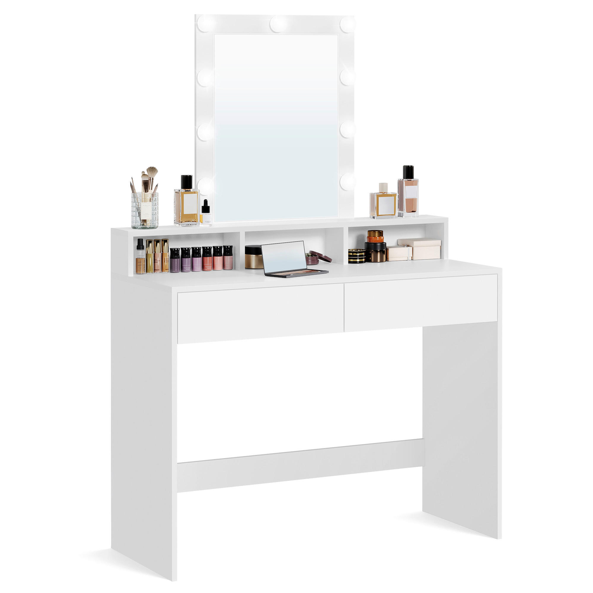 Boxxx Schminktisch Weiß 40x145x100 cm