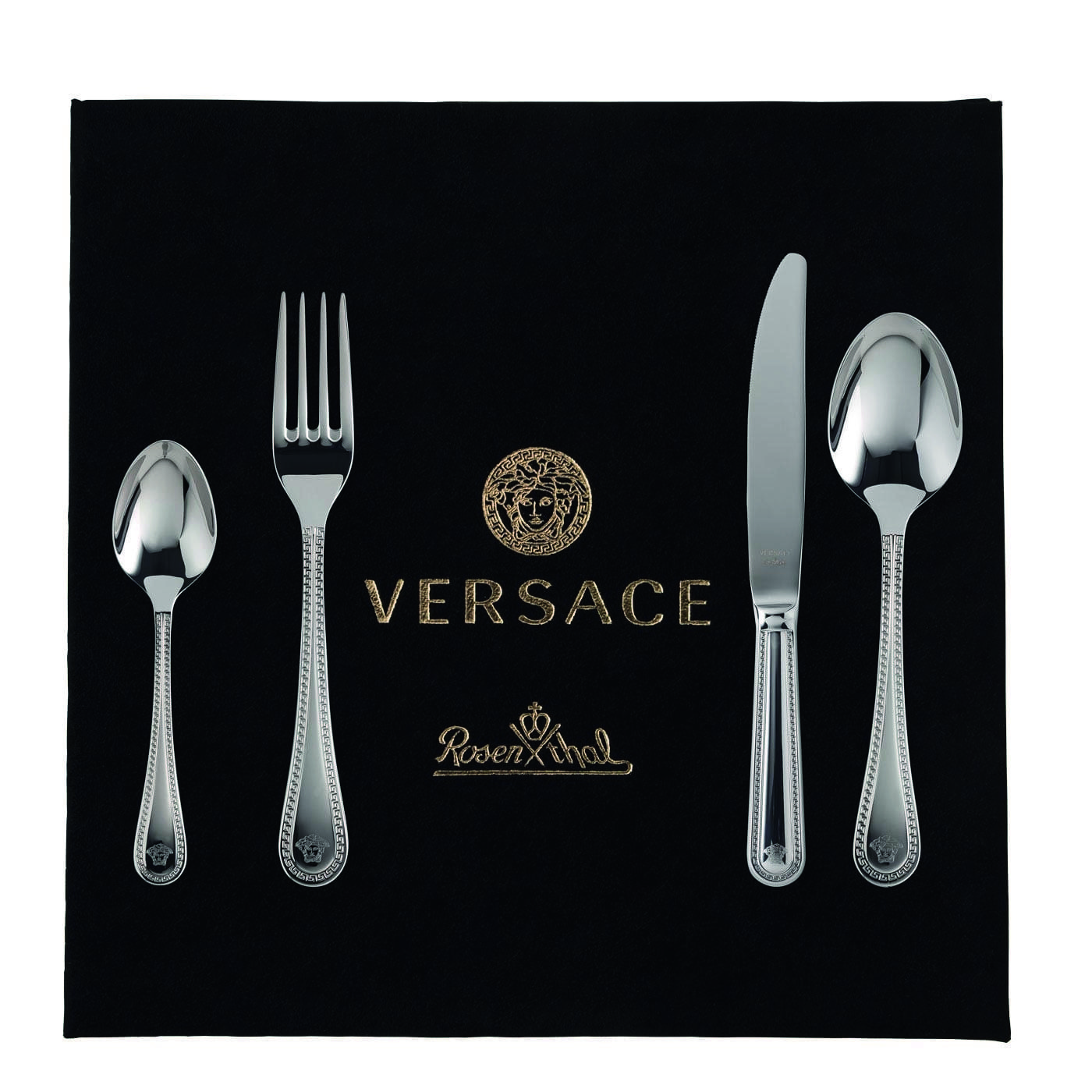 JEDILNI PRIBOR  GRECA  24-delni  nerjaveče jeklo   - Basics, kovina (30/30/20cm) - Versace