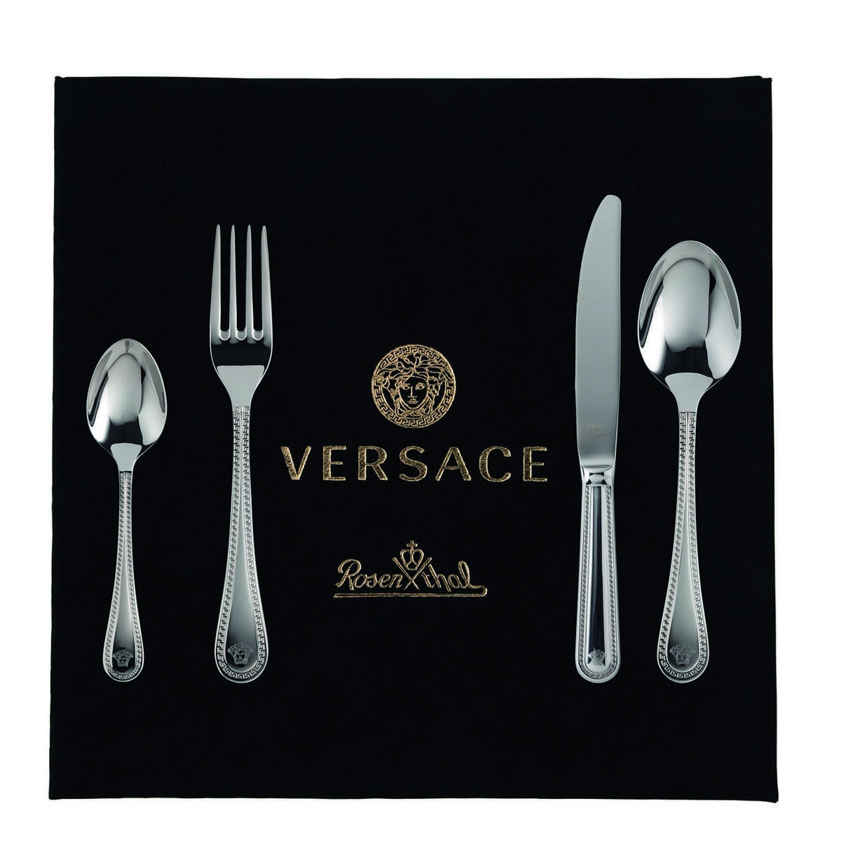 JEDILNI PRIBOR  GRECA  24-delni  nerjaveče jeklo   - Basics, kovina (30/30/20cm) - Versace