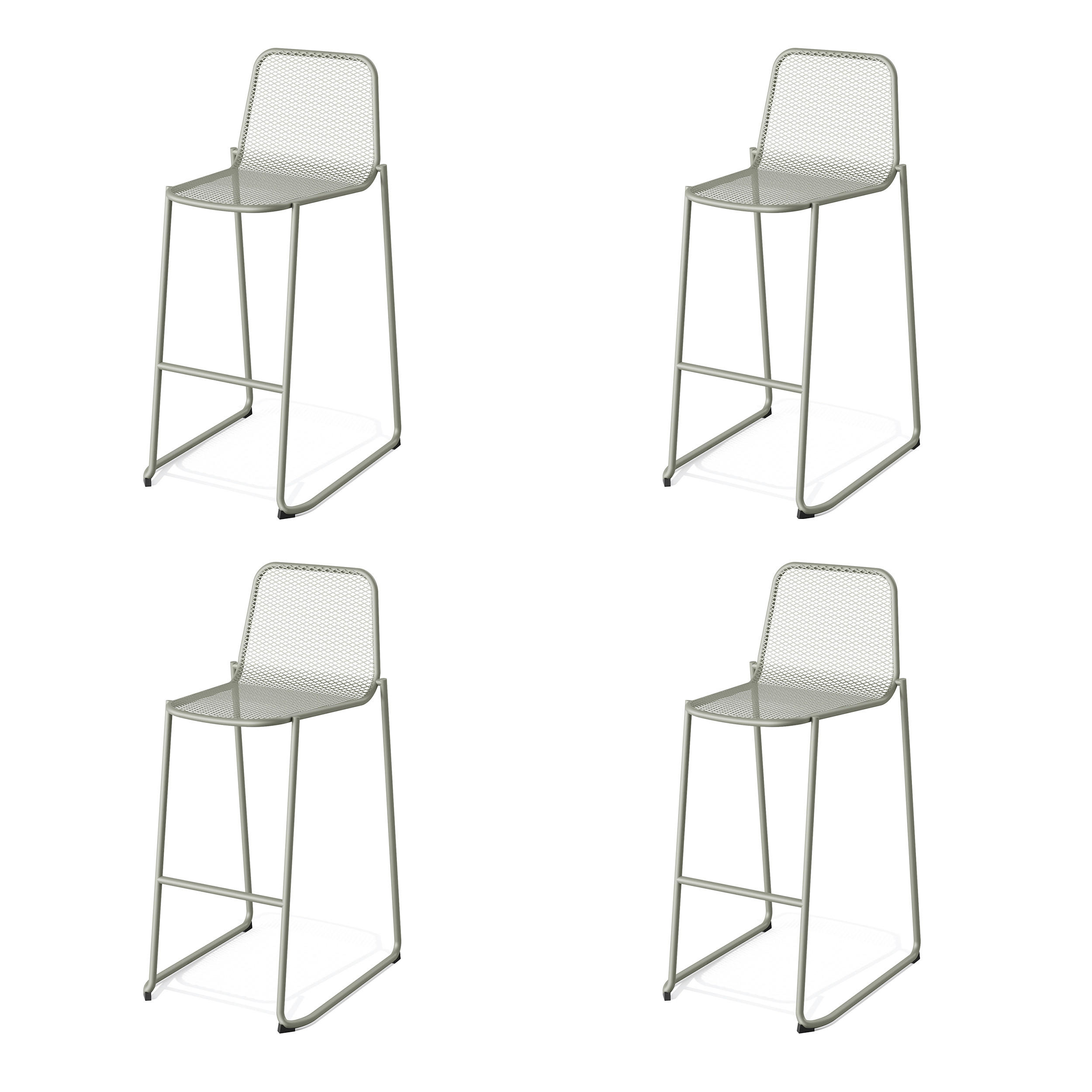 BARHOCKER-SET Grün Stahl  - Grün, LIFESTYLE, Metall (52/105/52cm)
