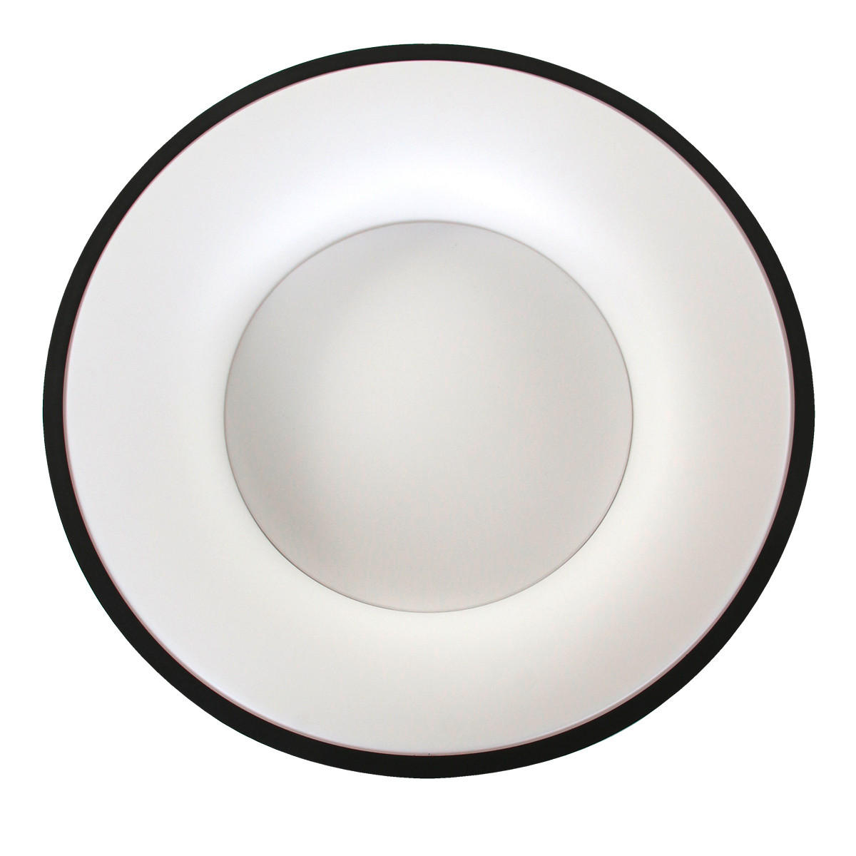 LED-DECKENLEUCHTE Ringlede 48/9 cm   - Schwarz, KONVENTIONELL, Kunststoff/Metall (48/9cm)