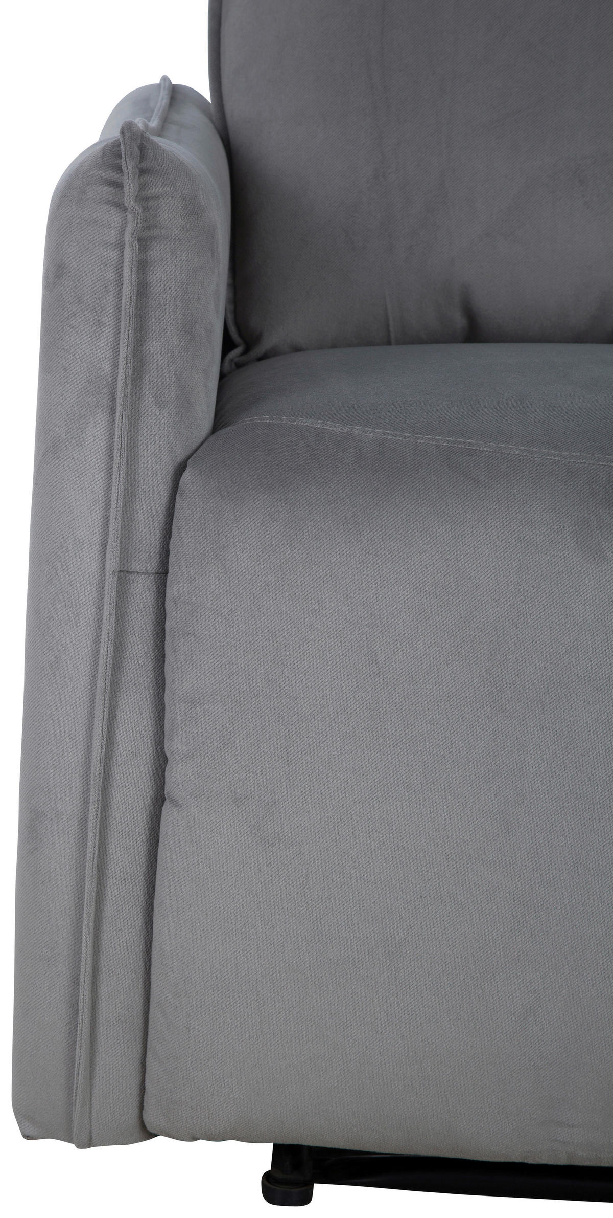 SEDACIA ZOSTAVA, textil, tmavosivá - tmavosivá, Konventionell, kov/textil (72/102/88cm) - P & B