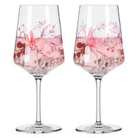 GLÄSERSET Sommersonett 2-teilig  - Pink/Transparent, Trend, Glas (9,3/22,5cm) - Ritzenhoff