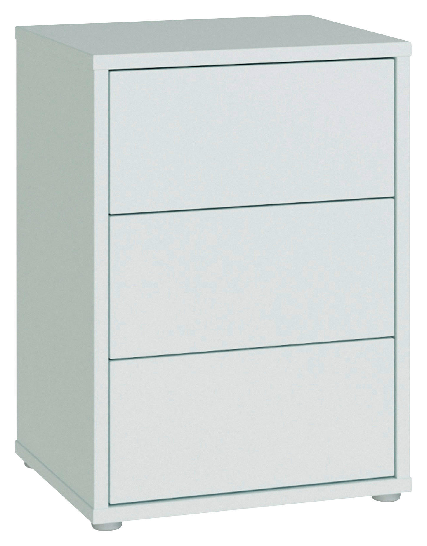 NACHTSCHRANK 50/69/42 cm  - Silberfarben/Hellgrau, Trend, Holzwerkstoff/Kunststoff (50/69/42cm) - Carryhome