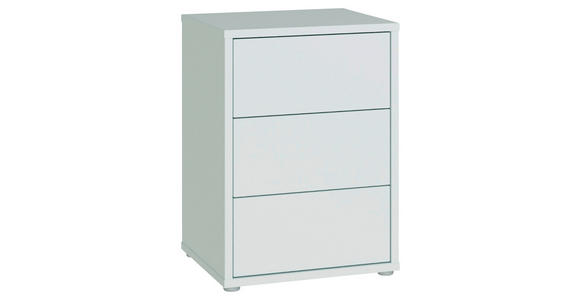 NACHTSCHRANK 50/69/42 cm  - Silberfarben/Hellgrau, Trend, Holzwerkstoff/Kunststoff (50/69/42cm) - Carryhome