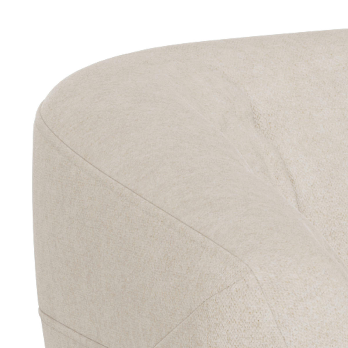 CHESTERFIELD-SOFA Flachgewebe Beige  - Eichefarben/Beige, Trend, Holz/Textil (191/78/84cm) - Ambia Home