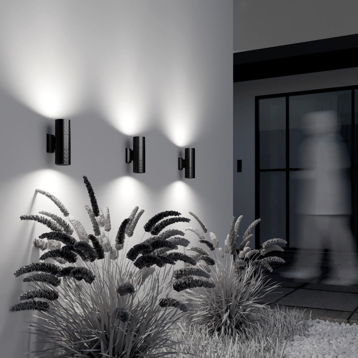 WANDLEUCHTE Bowery 6.5/19 cm  - Schwarz, Design, Metall (6.5/19cm) - MAYTONI
